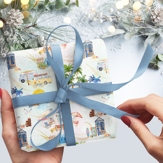 Have A Beachin' Holiday Gift Wrap Roll