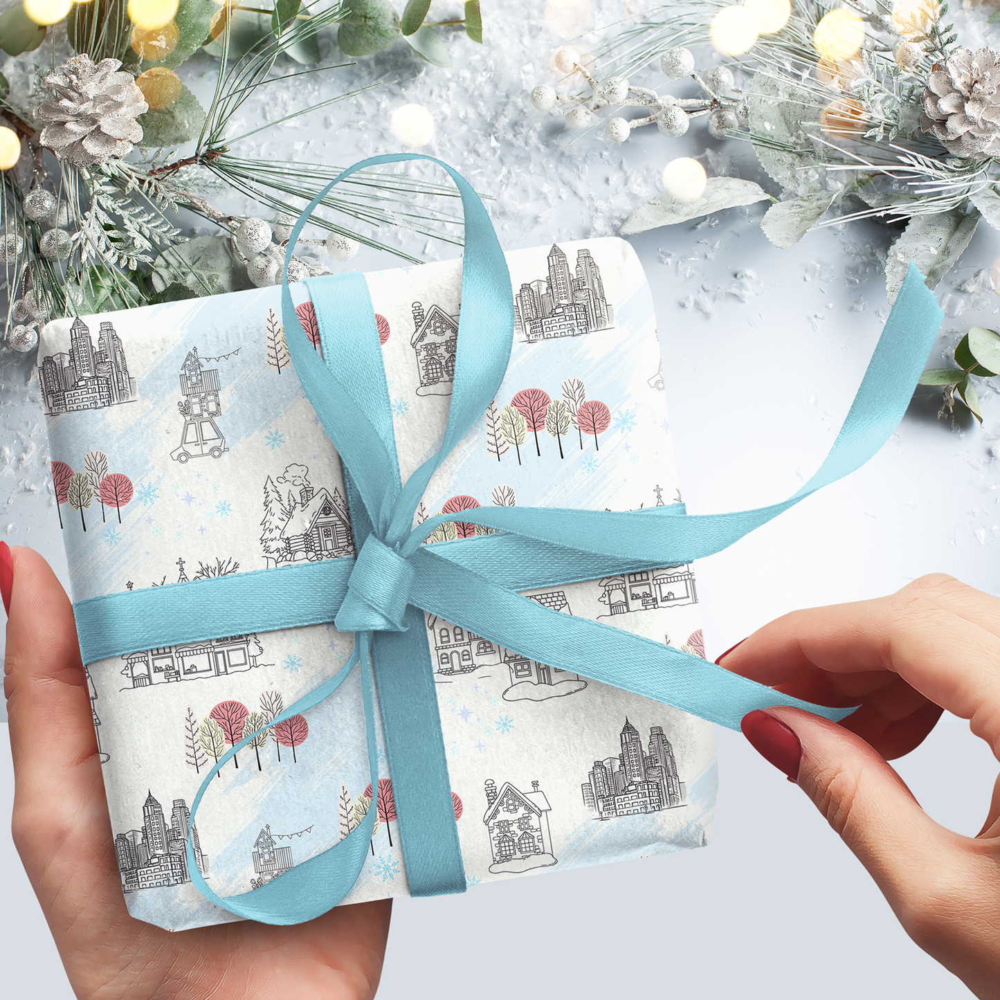 Home for the Holidays Gift Wrap Sheets (set of 3) - Wonderland