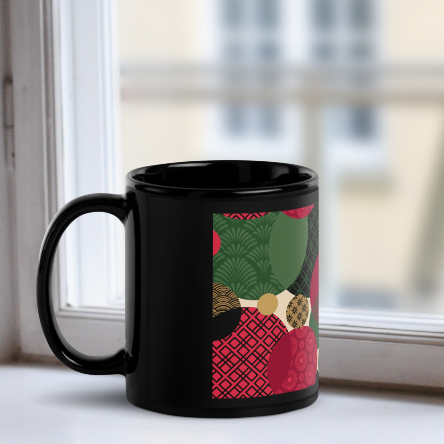 Personalized Benzu Black Mug - Merikurisumasu