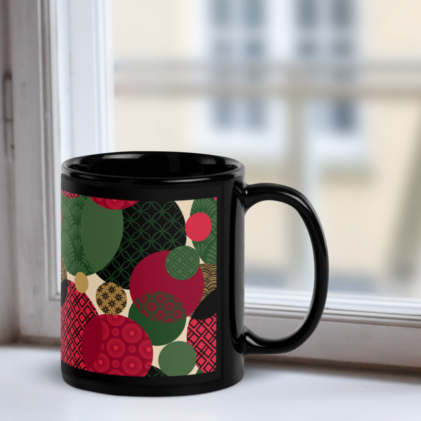 Personalized Benzu Black Mug - Merikurisumasu