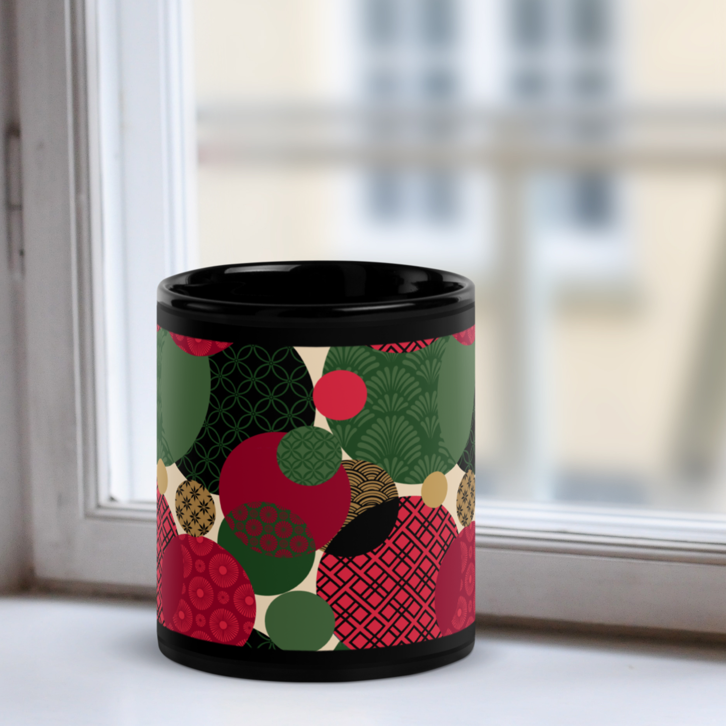 Personalized Benzu Black Mug - Merikurisumasu