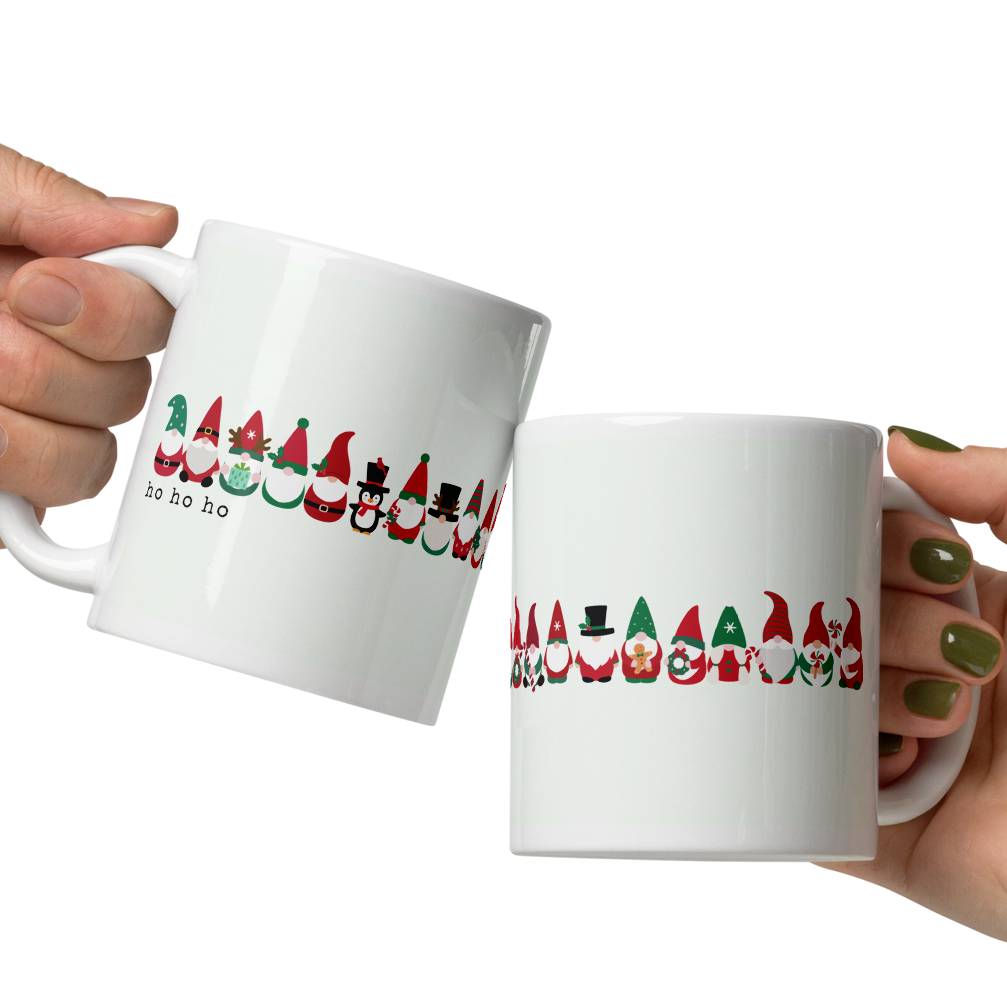 Gnome Lovers Message White Mug