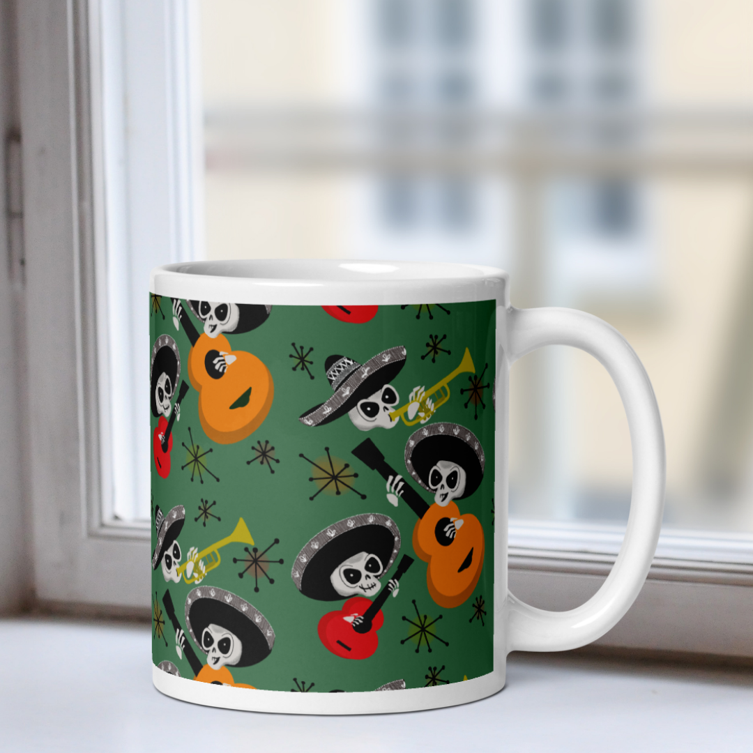 Mid Century Mariachis White Mug