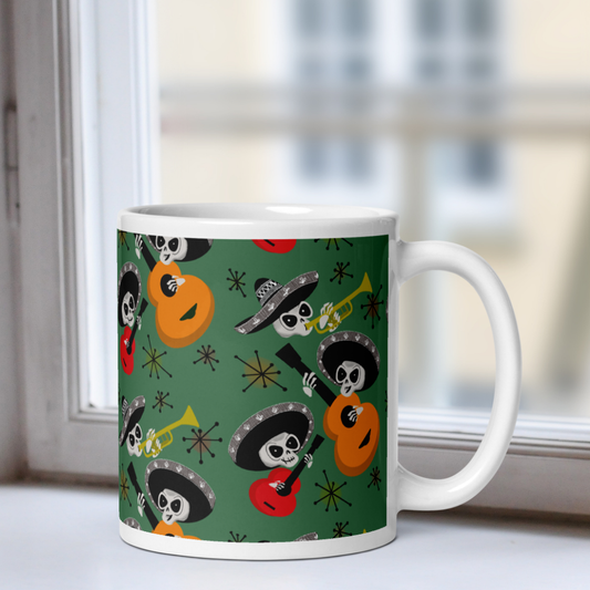 Mid Century Mariachis White Mug