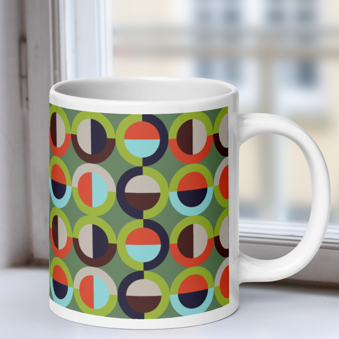 Mannos White Mug - Touch Grass