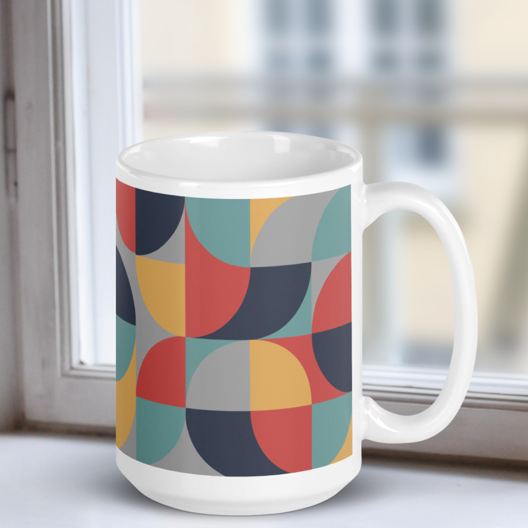 Neo Geo White Mug - Autumn Equinox