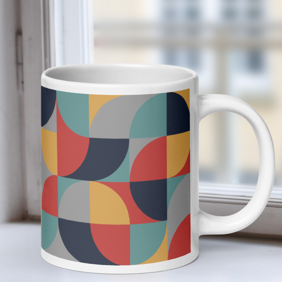 Neo Geo White Mug - Autumn Equinox