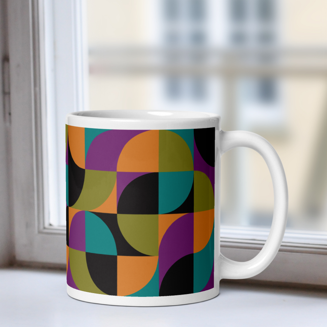 Neo Geo White Mug - Bird of Paradise