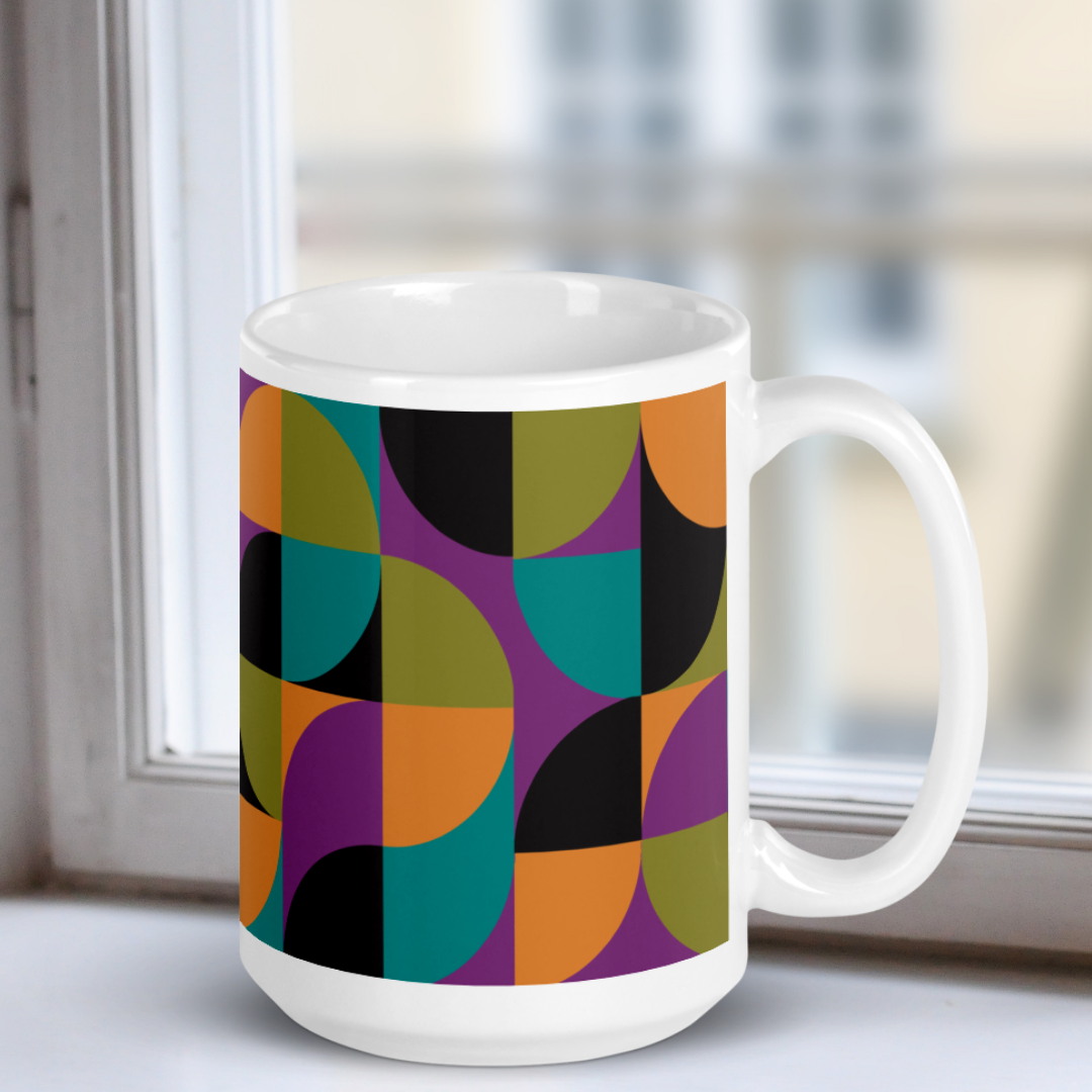 Neo Geo White Mug - Bird of Paradise