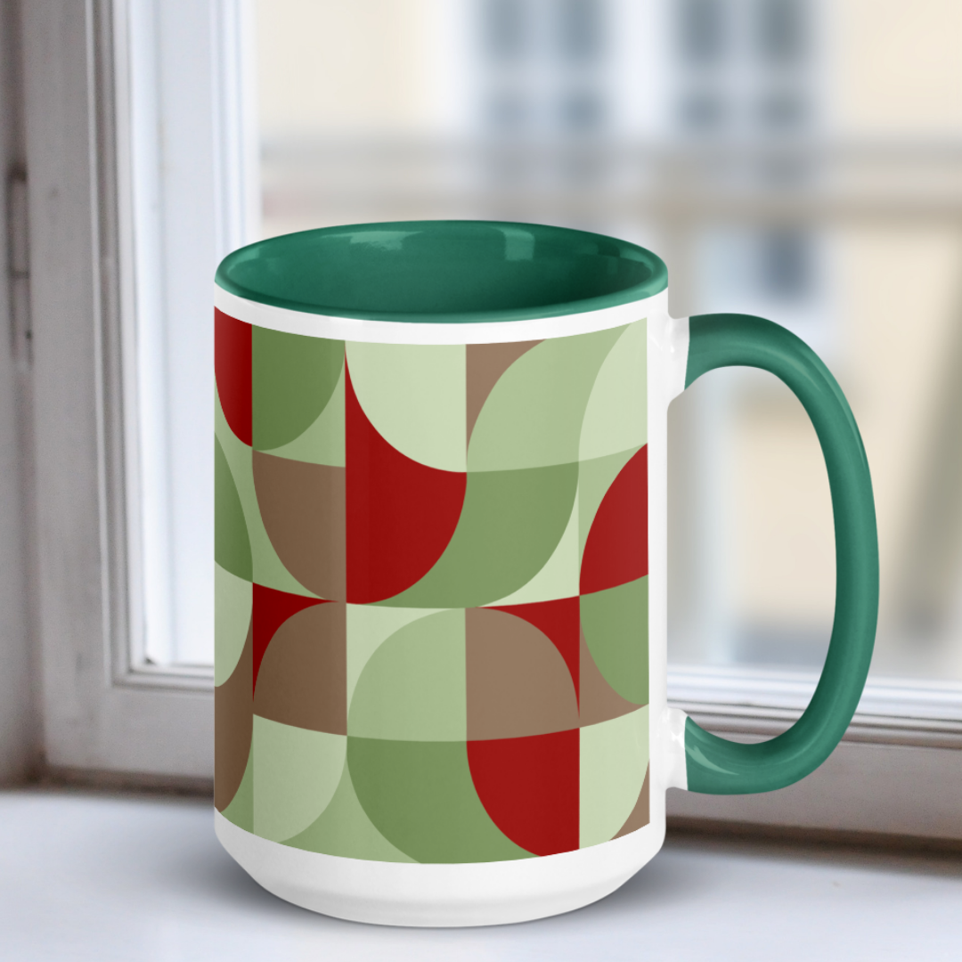 Neo Geo Custom Color Mug - Budding Holly