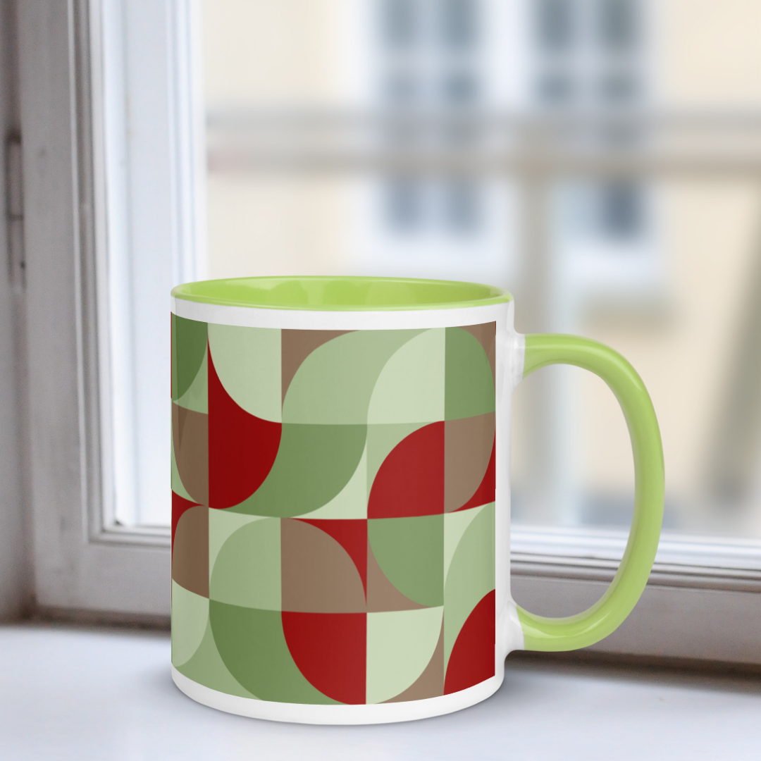 Neo Geo Custom Color Mug - Budding Holly