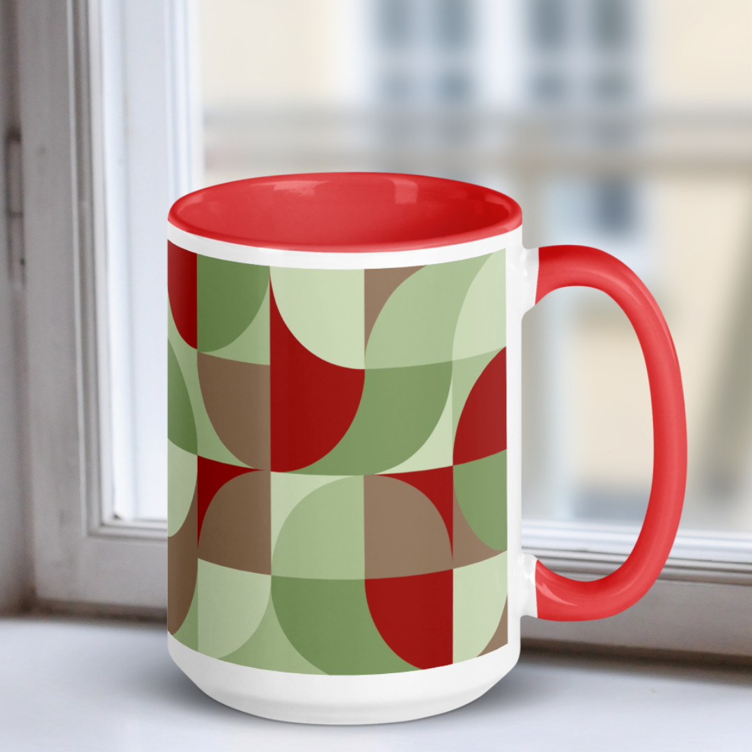 Neo Geo Custom Color Mug - Budding Holly