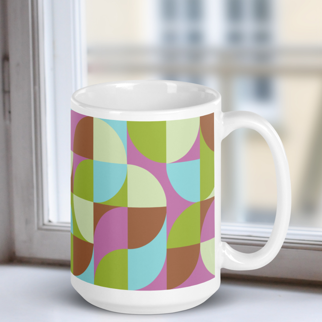 Neo Geo White Mug - Bunny Hop