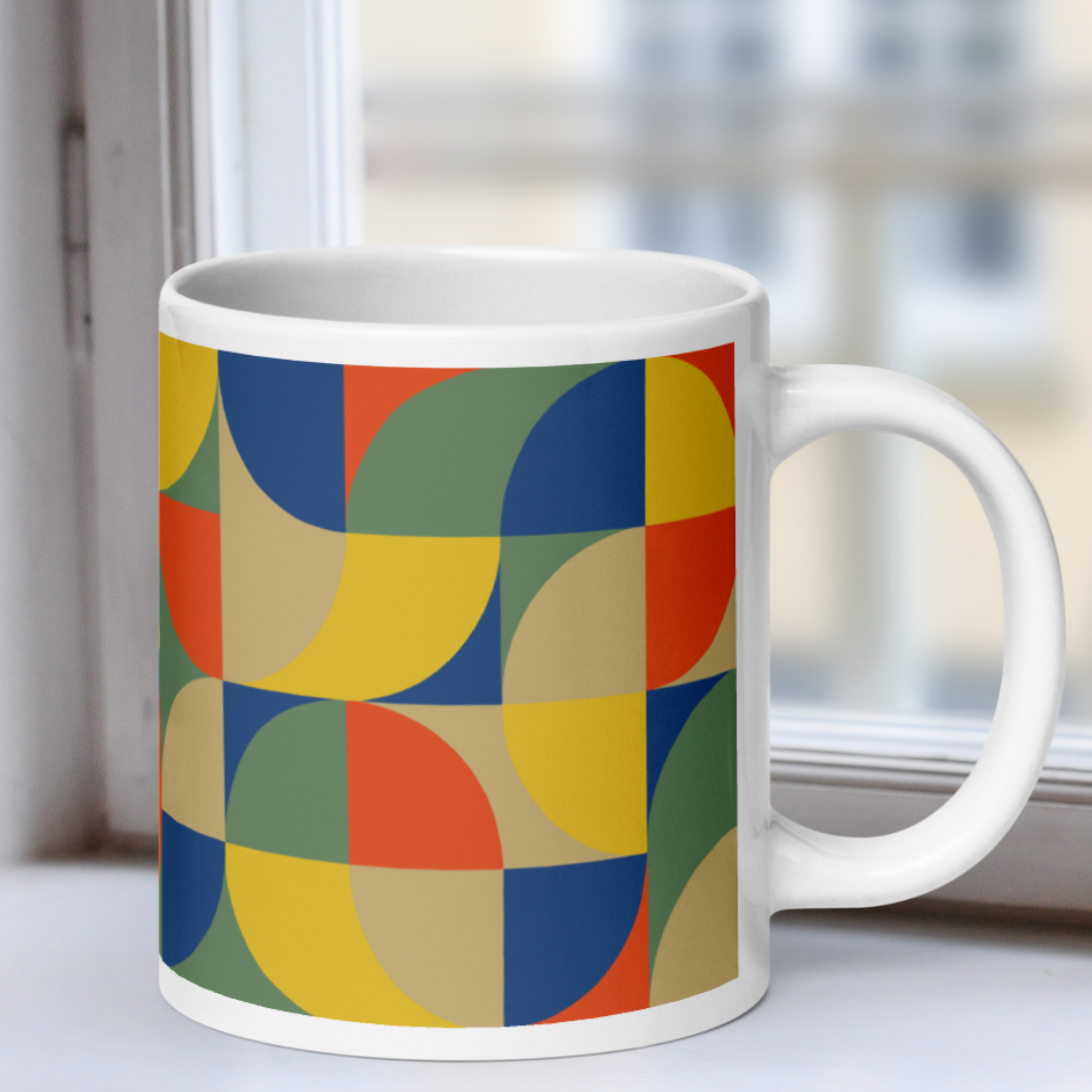 Neo Geo White Mug - Rainbow Lorikeet