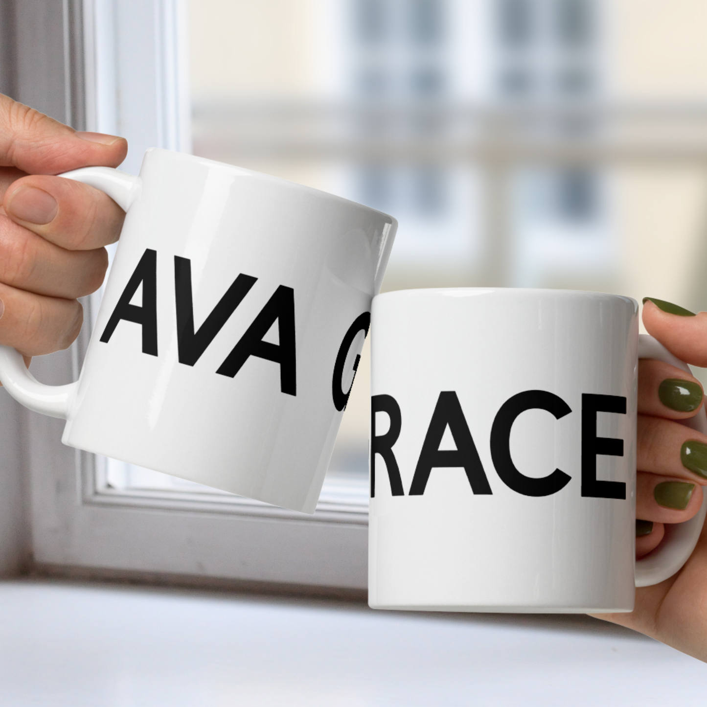 Personalized Name White or Black Mug