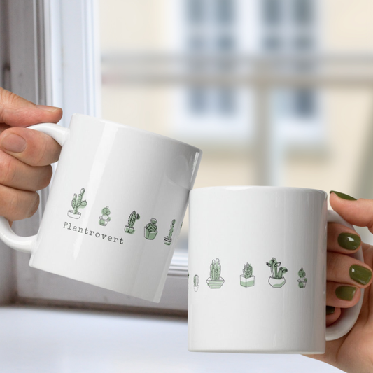 Plant Lovers Message White mug