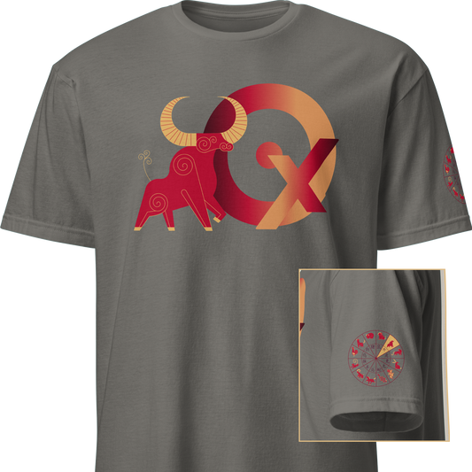 Deco Red Chinese Zodiac T-Shirt - Rat, Ox, Tiger, Rabbit