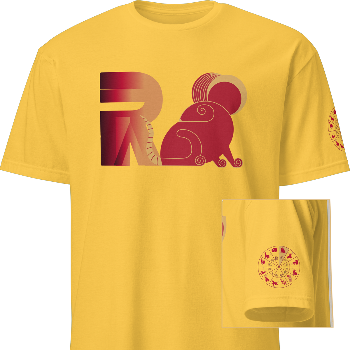Deco Red Zodiac - Rat, Ox, Tiger, Rabbit Standard T-Shirt