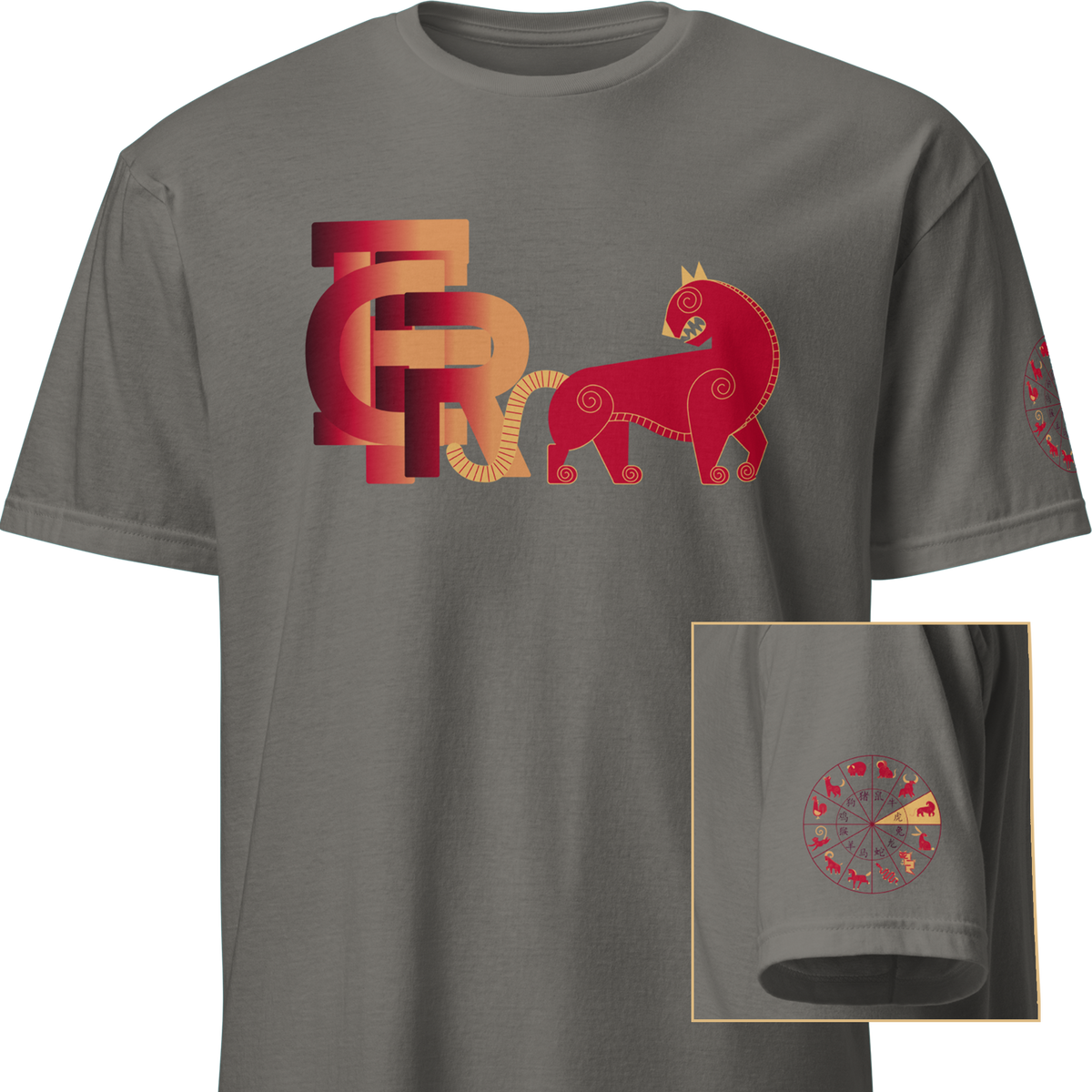 Deco Red Zodiac - Rat, Ox, Tiger, Rabbit Standard T-Shirt