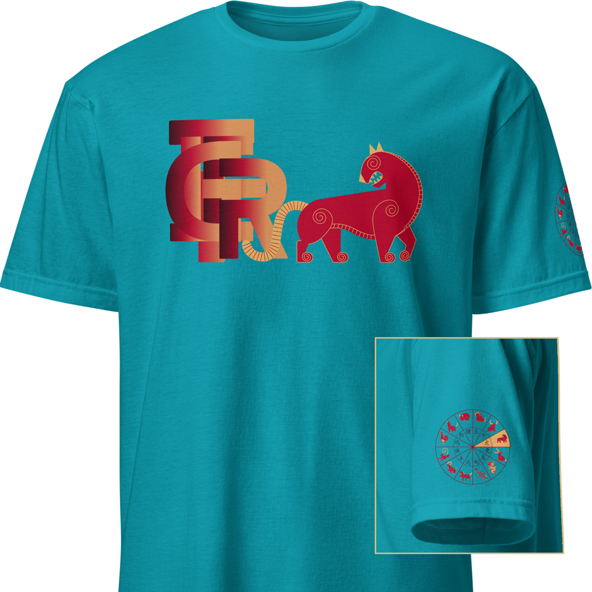Deco Red Zodiac - Rat, Ox, Tiger, Rabbit Standard T-Shirt
