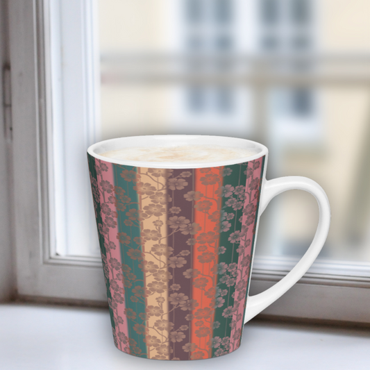 Sakura Stripes Latte Mug - Midlife
