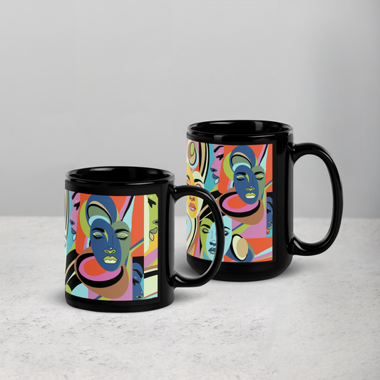 Brain on Full Blast Black Mug