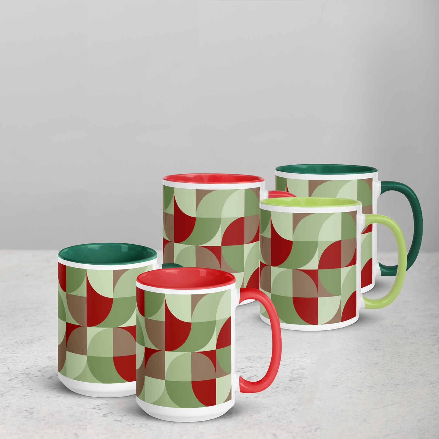 Neo Geo Custom Color Mug - Budding Holly
