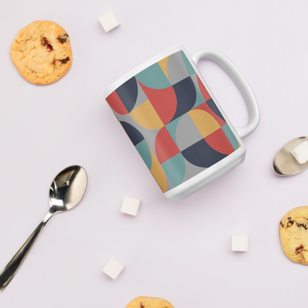 Neo Geo White Mug - Autumn Equinox