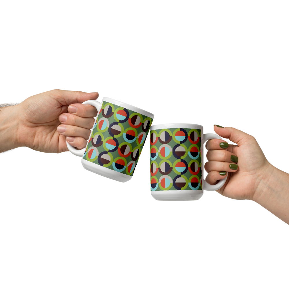 Mannos White Mug - Touch Grass