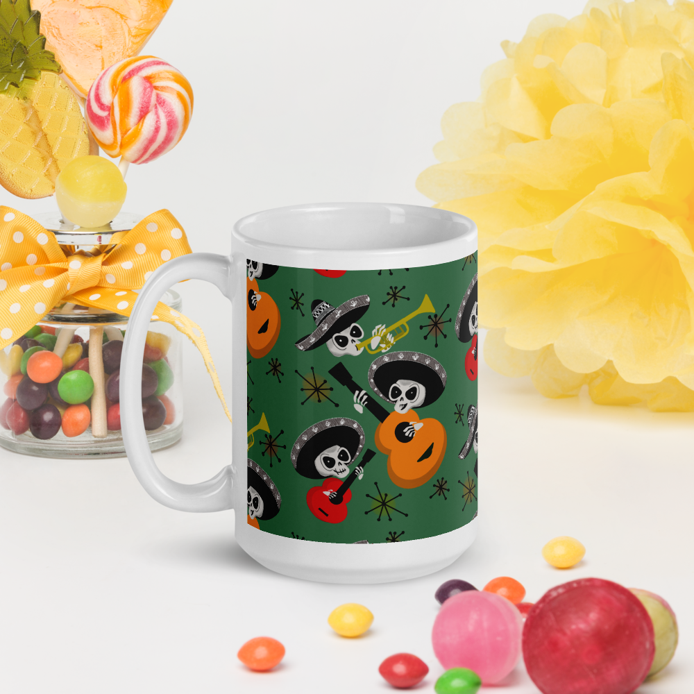 Mid Century Mariachis White Mug