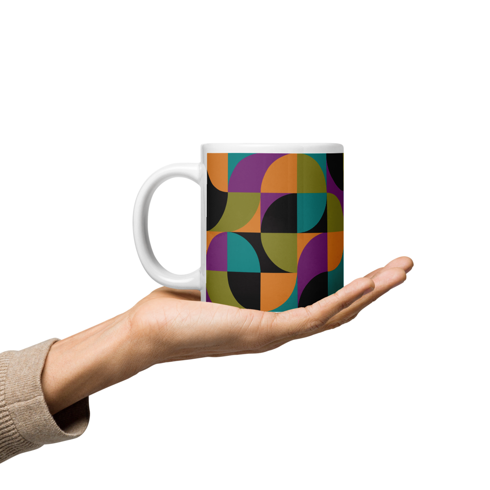 Neo Geo White Mug - Bird of Paradise