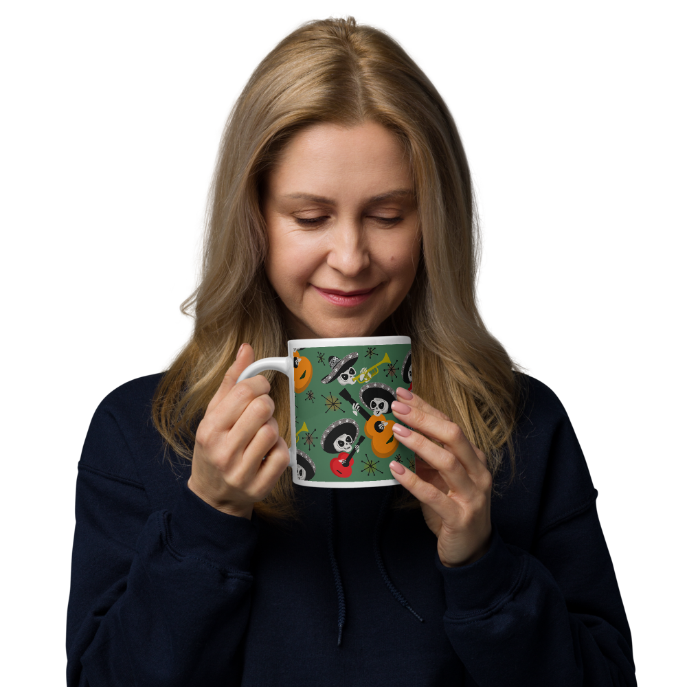 Mid Century Mariachis White Mug