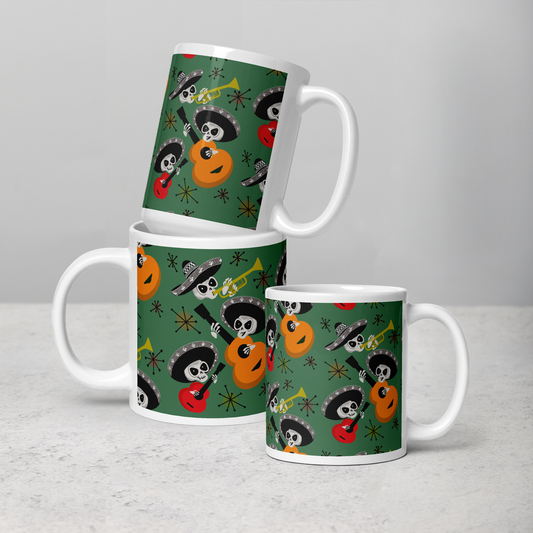 Mid Century Mariachis White Mug