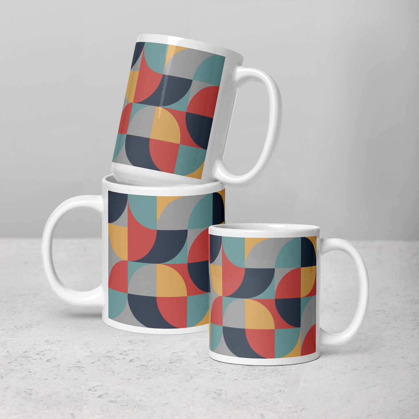 Neo Geo White Mug - Autumn Equinox