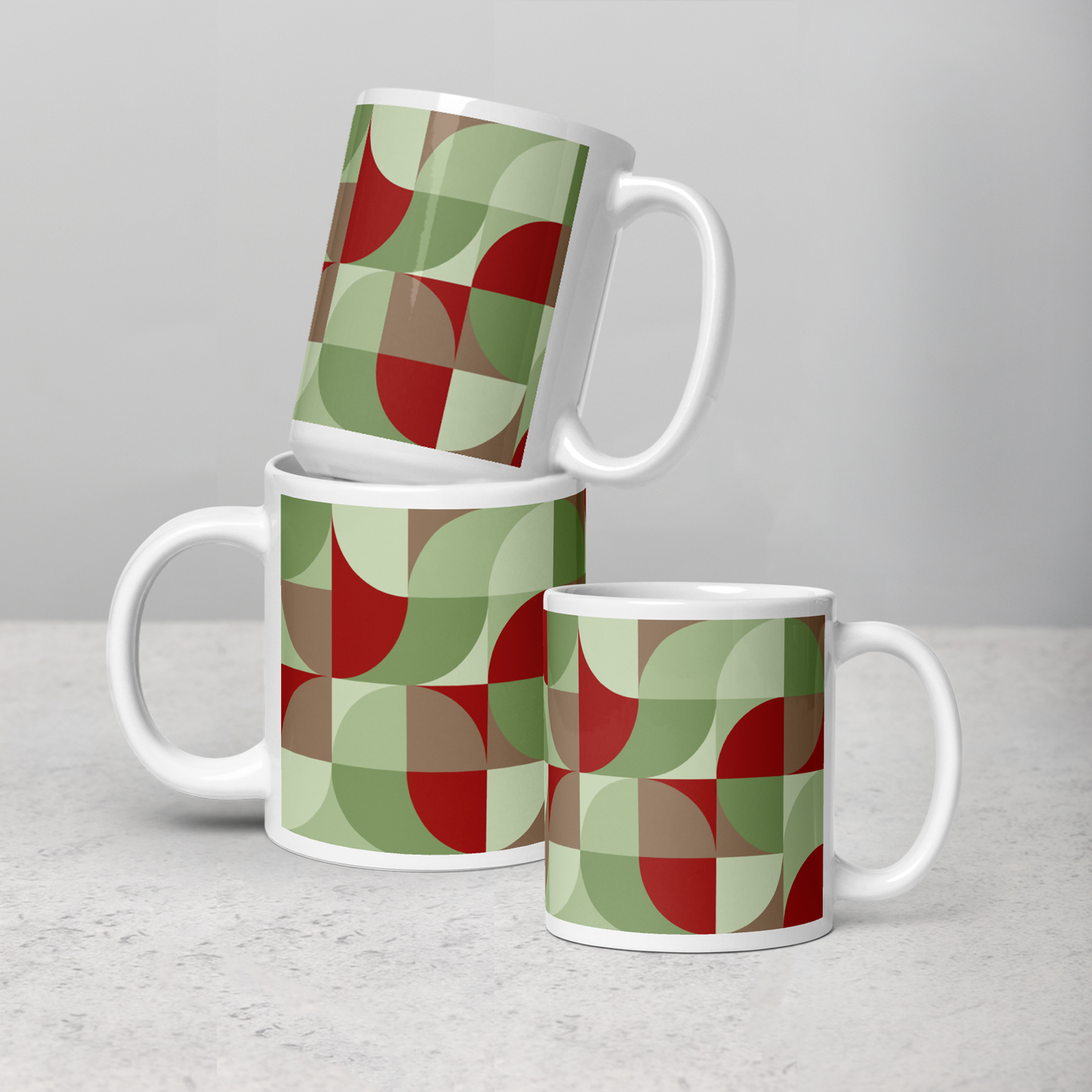 Neo Geo White Mug - Budding Holly