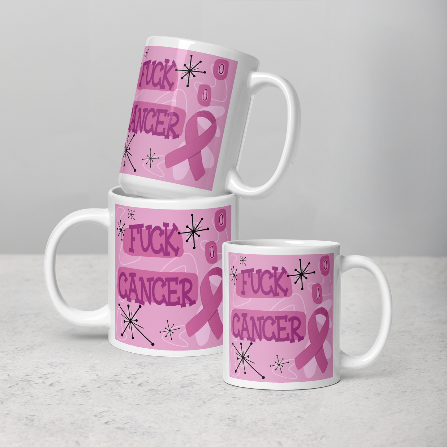 Eff Cancer White Mug