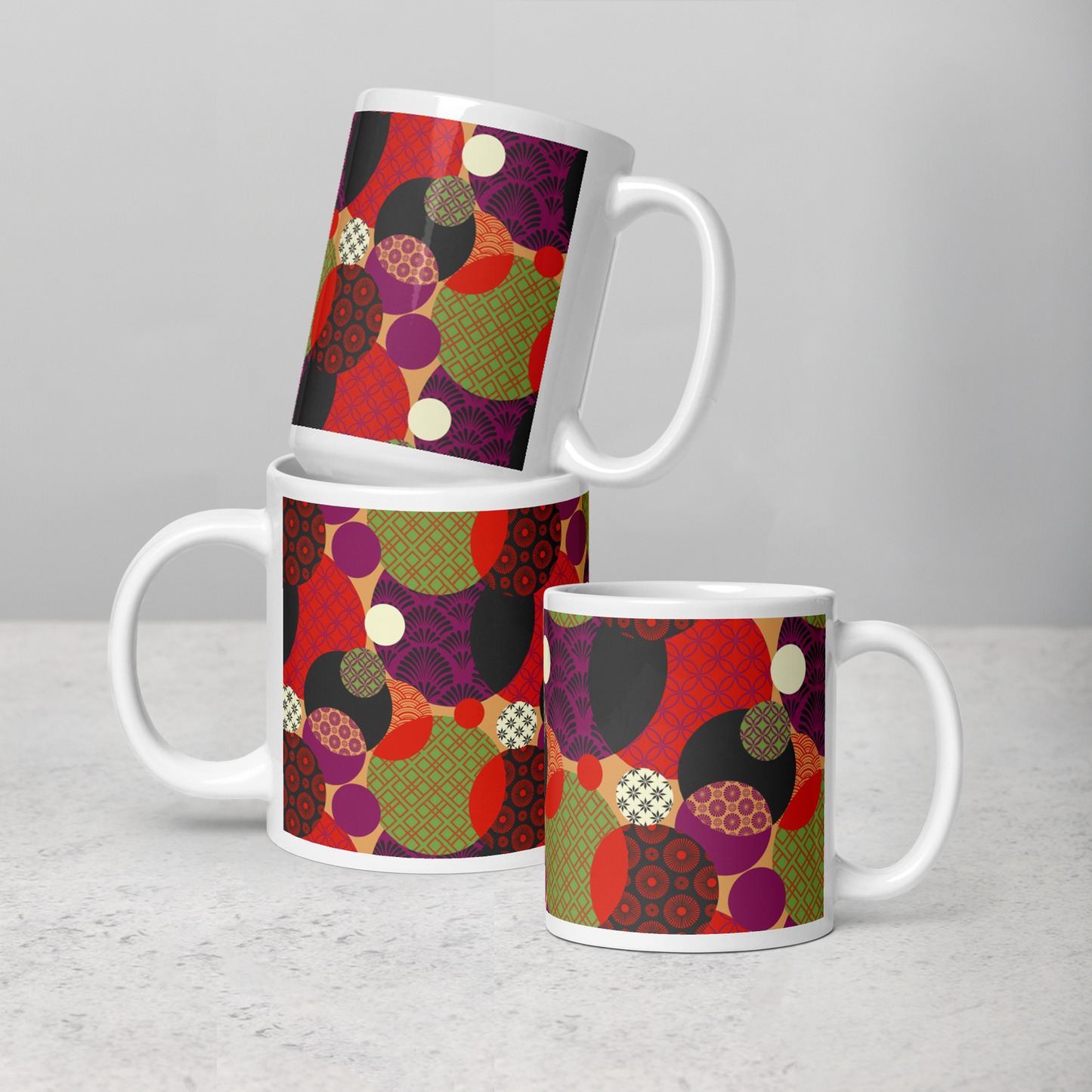 Benzu White Mug - Meiji