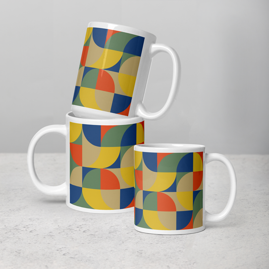 Neo Geo White Mug - Rainbow Lorikeet