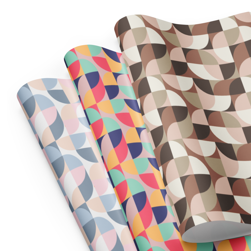 Neo Geo Gift Wrap Sheets (set of 3) - Sweet Shoppe