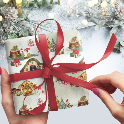 Holiday in Gnome Village Gift Wrap Sheets (set of 3)