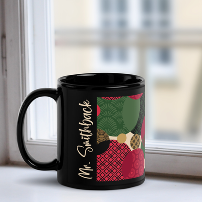 Personalized Benzu Black Mug - Merikurisumasu