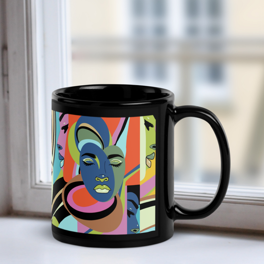 Brain on Full Blast Black Mug