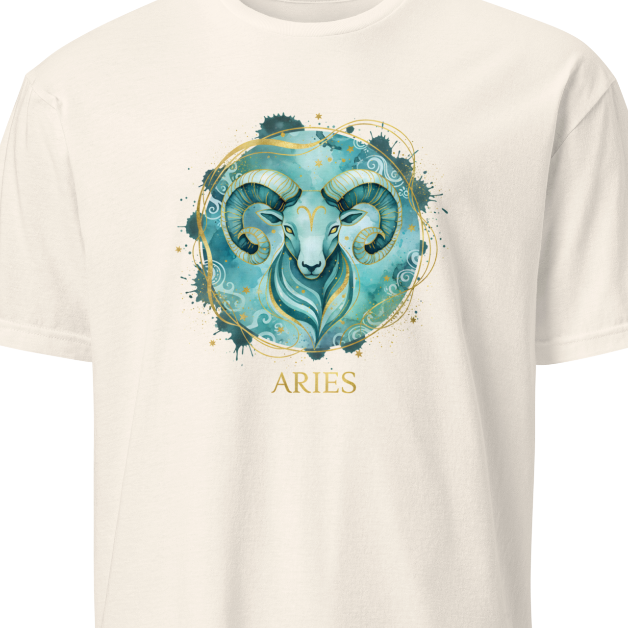 T-shirt with Aries zodiac sign design 