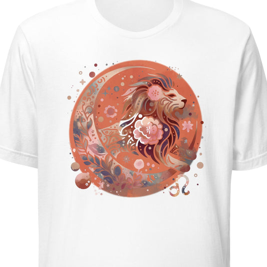 Dusty Pink Sun Sign Unisex T-Shirt - Leo