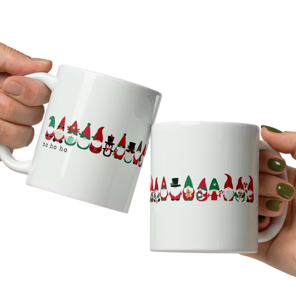 Gnome Lovers Message White Mug