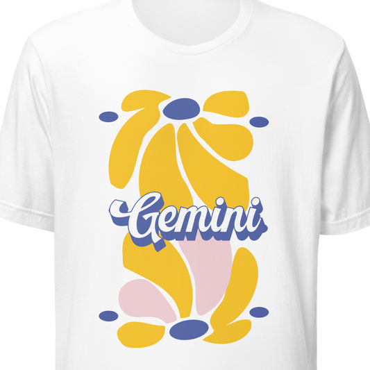 Groovy Flower Unisex T-Shirt - Gemini
