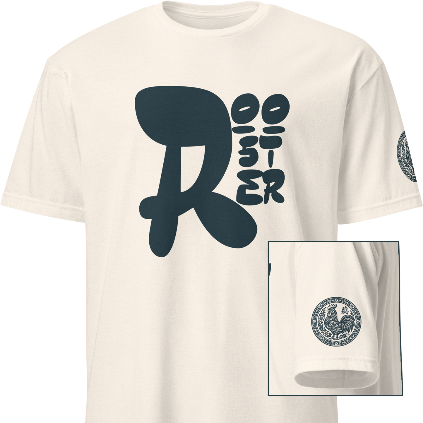 Kanji Chinese Zodiac T-Shirt - Monkey, Rooster, Dog, Pig