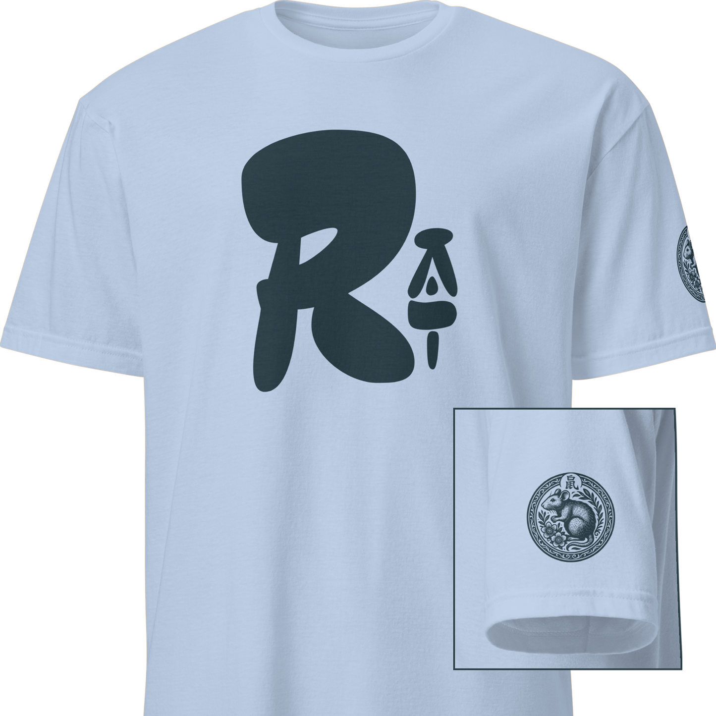 Kanji Chinese Zodiac T-Shirt - Rat, Ox, Tiger, Rabbit