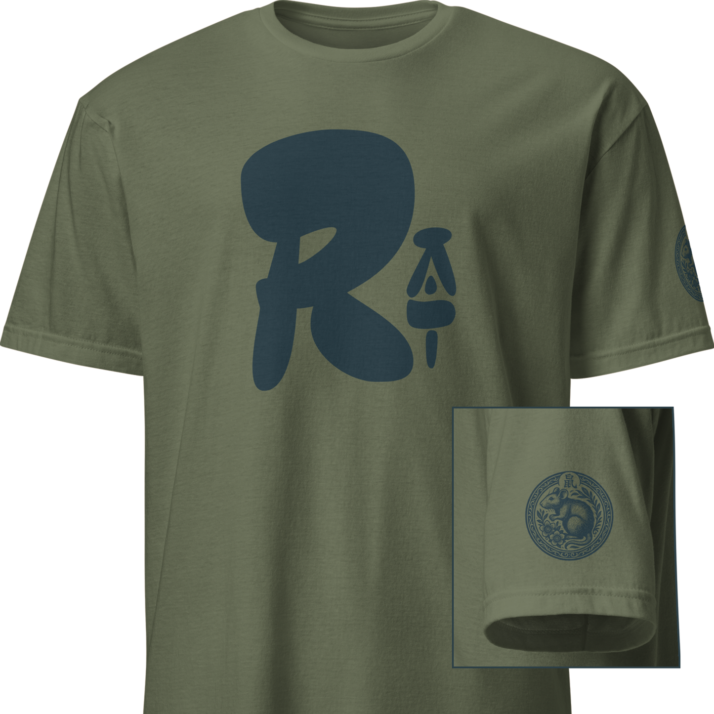 Kanji Chinese Zodiac T-Shirt - Rat, Ox, Tiger, Rabbit