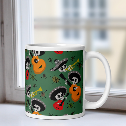 Mid Century Mariachis White Mug